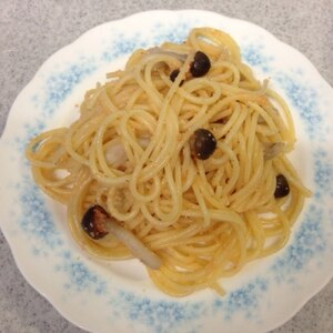 しめじと明太子のパスタ